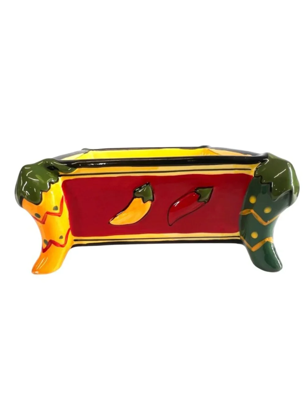 Vintage AVON Chili Pepper Square Bowl, Taco Tuesday, Cinco De Mayo